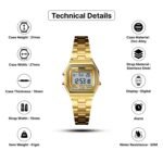 Skmei 1415 - Women Digital Stainless Steel Water Resistant - Gold - Image 7