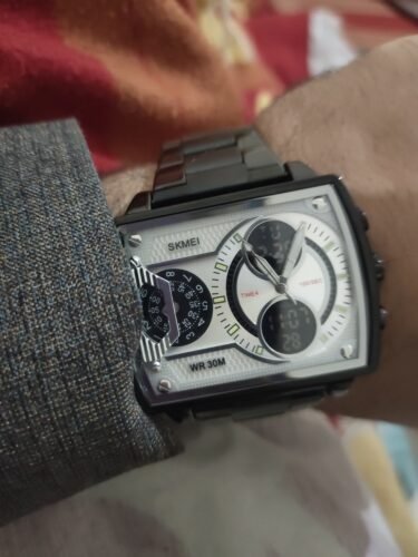 SKMEI 2229 Multi-Zone Analog Digital Sports Watch - Silver/Silver-Steel photo review