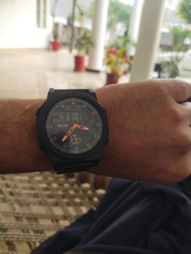 SKMEI - 2355 - Tactical Sports Digital Watch - Black/Orange photo review