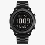SKMEI - 1864 - Digital Stainless Steel Luminous Waterproof Watch - Black/Black-Steel - Image 2