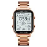 Skmei - 1888 - Digital Dial Step Count Pedometer Stainless Steel Watch - Rosegold - Image 7