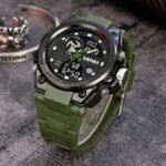 SKMEI 2031 Rugged Digital Sports Watch - Army/Green - Image 2
