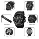 SKMEI 2031 Rugged Digital Sports Watch - Black - Image 6