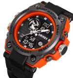 SKMEI 2031 Rugged Digital Sports Watch - Orange/Black
