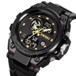 SKMEI 2031 Rugged Digital Sports Watch - Black/Gold