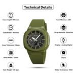 Skmei - 2091 - Digital Analog World Time Watch - ArmyGreen/Black - Image 5