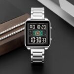 SKMEI 2136 Multi-Display Digital Chronograph Sports Watch - Silver/Black - Image 3