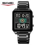 SKMEI 2136 Multi-Display Digital Chronograph Sports Watch - Black/Black - Image 2