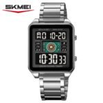 SKMEI 2136 Multi-Display Digital Chronograph Sports Watch - Silver/Black - Image 2