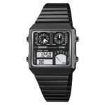 SKMEI 2198 Digital Thermometer Multifunctional Watch - Black