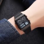 SKMEI 2198 Digital Thermometer Multifunctional Watch - Black - Image 3