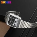SKMEI 2198 Digital Thermometer Multifunctional Watch - Silver - Image 2
