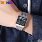 SKMEI 2198 Digital Thermometer Multifunctional Watch - Silver - Image 6
