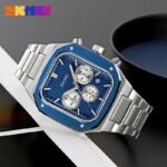 SKMEI - 2201 - Square Chronograph Watch - Blue