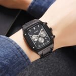 SKMEI - 2201 - Square Chronograph Watch - Black - Image 6