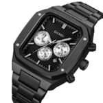 SKMEI - 2201 - Square Chronograph Watch - Black