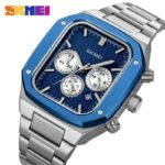 SKMEI - 2201 - Square Chronograph Watch - Blue - Image 4