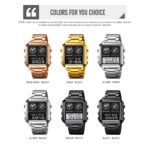 Skmei - 2204 - Digital Luminous 4 Time Square - RoseGold/Black - Image 4