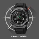 SKMEI - 2209 - Digital Step Count Pedometer Watch - Black/Black - Image 3