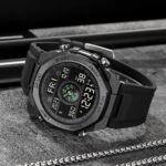 SKMEI - 2209 - Digital Step Count Pedometer Watch - Black/Black - Image 2
