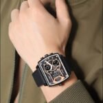 SKMEI 2229 Multi-Zone Analog Digital Sports Watch - Black/Black-Leather - Image 5