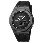 Skmei - 2243 - World time 50 Timezone - Black/Black