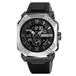 SKMEI - 2272 - Rugged Luxury Sports Watch - Silver/Black - Image 3