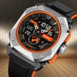 SKMEI - 2272 - Rugged Luxury Sports Watch - Black/Orange - Image 5