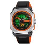 SKMEI - 2272 - Rugged Luxury Sports Watch - Black/Orange - Image 3