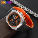 SKMEI - 2272 - Rugged Luxury Sports Watch - Black/Orange - Image 2