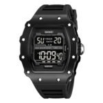 SKMEI 2296 Digital Sports Countdown Timer Watch - Black/black