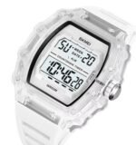 SKMEI 2296 Digital Sports Countdown Timer Watch - White/Transparent-White - Image 2