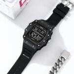 SKMEI 2296 Digital Sports Countdown Timer Watch - Black/black - Image 3