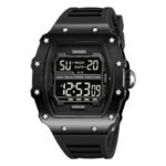 SKMEI 2296 Digital Sports Countdown Timer Watch - bright/black/black
