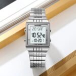 SKMEI - 2335 - Digital Multifunction Stainless Steel Watch - Silver - Image 2