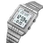 SKMEI - 2335 - Digital Multifunction Stainless Steel Watch - Silver - Image 3
