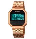 Skmei - 2350 - Digital MultifunctionalSports Watch with Dual Time - Rosegold - Image 4