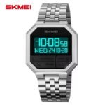Skmei - 2350 - Digital MultifunctionalSports Watch with Dual Time - Silver - Image 5