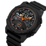 SKMEI - 2355 - Tactical Sports Digital Watch - Black/Orange