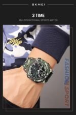 SKMEI - 2355 - Tactical Sports Digital Watch - ArmyCamo - Image 3