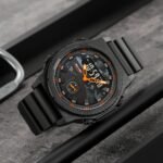 SKMEI - 2355 - Tactical Sports Digital Watch - Black/Orange - Image 2