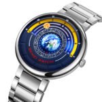 SKMEI 2361 - Earth Orbit Quartz Watch - Silver