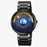 SKMEI - 2361 - Earth Orbit Quartz Watch - Black - Image 3