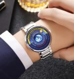 SKMEI 2361 - Earth Orbit Quartz Watch - Silver - Image 4