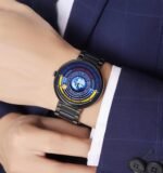 SKMEI - 2361 - Earth Orbit Quartz Watch - Black - Image 5