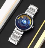 SKMEI 2361 - Earth Orbit Quartz Watch - Silver - Image 3