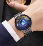 SKMEI - 2361 - Earth Orbit Quartz Watch - Black - Image 4