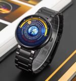 SKMEI - 2361 - Earth Orbit Quartz Watch - Black