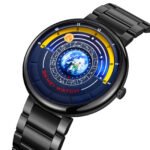 SKMEI - 2361 - Earth Orbit Quartz Watch - Black - Image 2