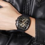 SKMEI - 2363 - High Quality Luxury Watch - Black/Gold - Image 4